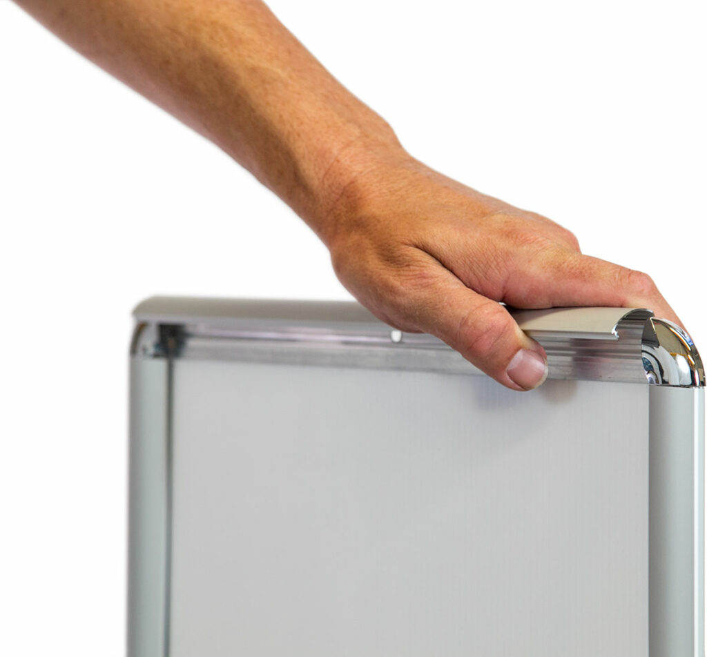 Snap Frame 25 Round Corner Snap frames Snapper Display Systems Australia