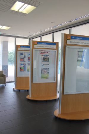 Communicator Mall Display Stand |  | Snapper Displays Australia