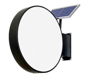 Solar Outdoor Double-sided Round LED Lightbox |  | Snapper Displays Australia
