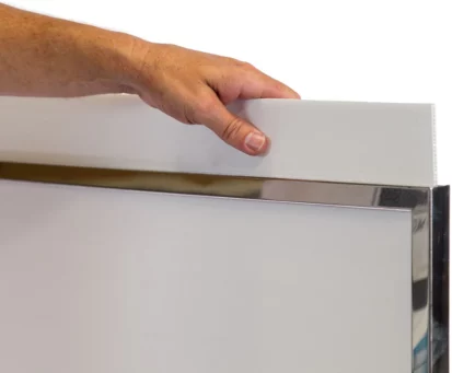 Stainless Steel Poster Stand Image 2