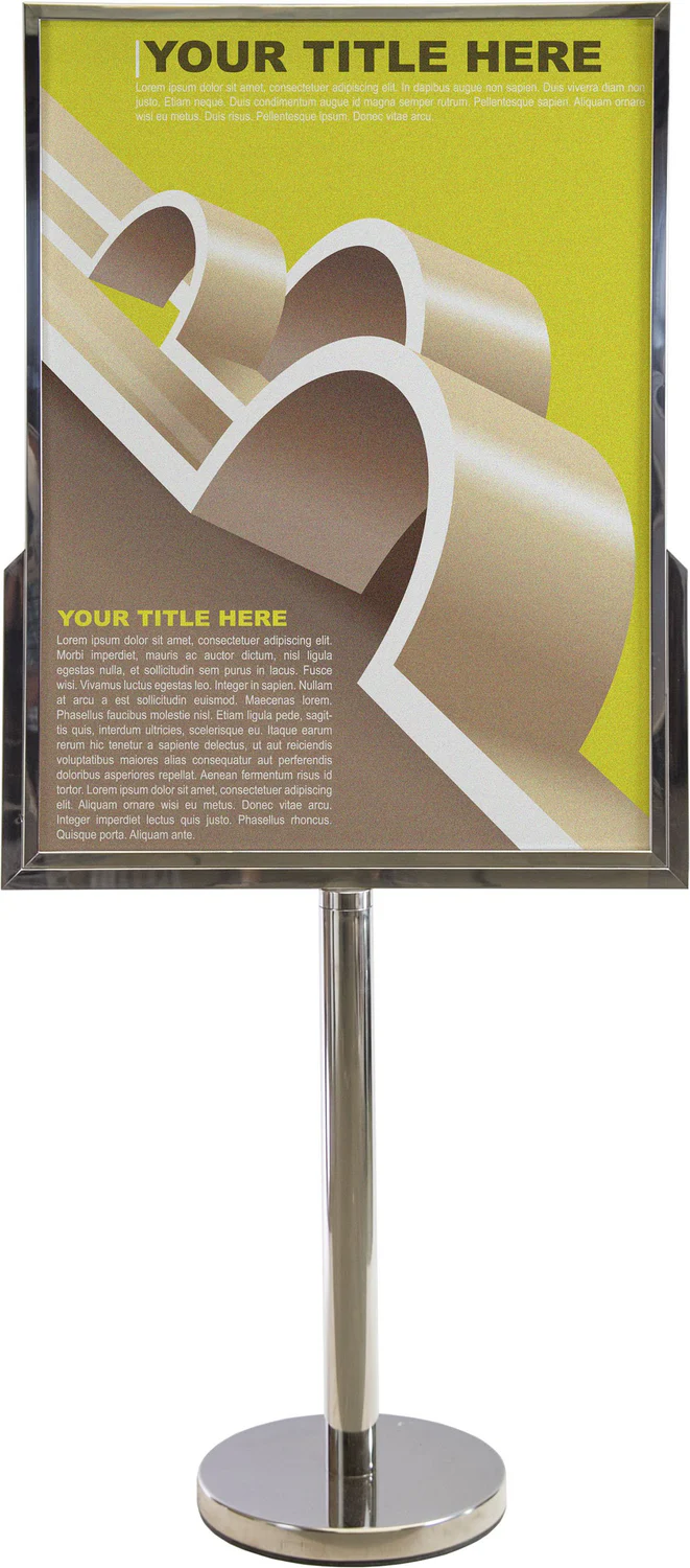 Stainless Steel Poster Stand