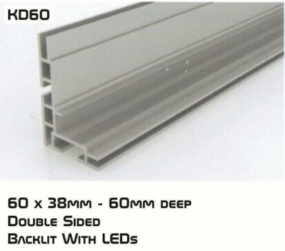 Single Sided Wall Mounted Light Box KD60 Image 1