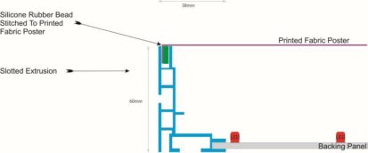 Single Sided Wall Mounted Light Box KD60 Image 2