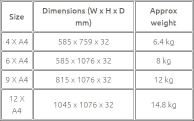 SlimLock Key Lockable Magnetic Notice Boards Image 1