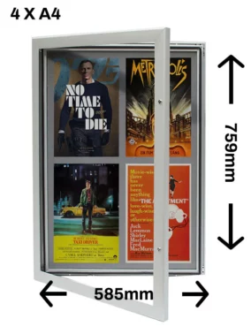 SlimLock Key Lockable Magnetic Notice Boards Image 3