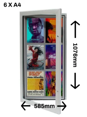 SlimLock Key Lockable Magnetic Notice Boards Image 4