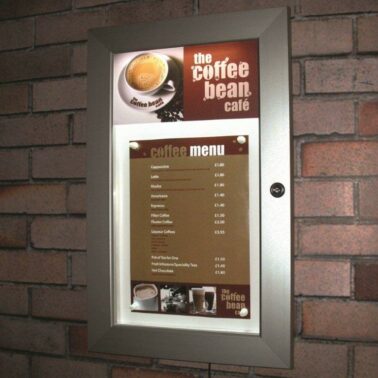 SlimLock Key Lockable Illuminated Menu Case Image