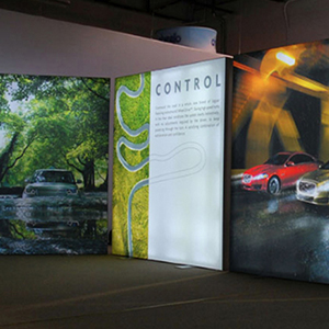 Frameless Fabric Light Box Display