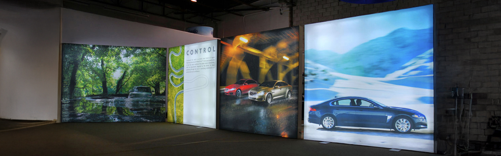 Frameless Fabric Light Box Display Image