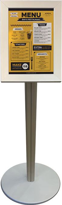 Menu Display Stand