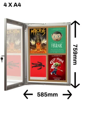 SlimLock Key Lockable Cork Notice Boards Image 3